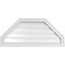 Ekena Millwork Octagonal Top Surface Mount PVC Gable Vent w/ 2"W x 2"P Brickmould Sill Frame, 36"W x 16"H GVPOT36X1603SF - alternate 1